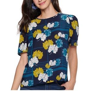 Apt. 9 Floral Blouse Size Large L